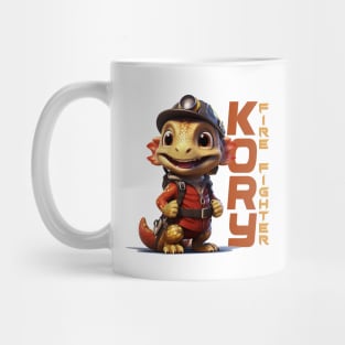 Inferno Guardian Firefighter Dragon T-Shirt "Kory" Mug